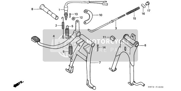 Soporte principal/ Pedal de freno